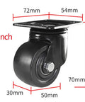 Heavy Duty Nylon Castor Wheels Industrial Silent Swivel Casters Built Like A Tank High Capacity Cart Roller Set Of Four 2 inch