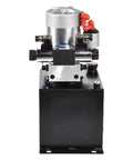 Durable Multi Way Directional Power Unit Hydraulic Pump Station Assembly with compact design and dual directional valves.