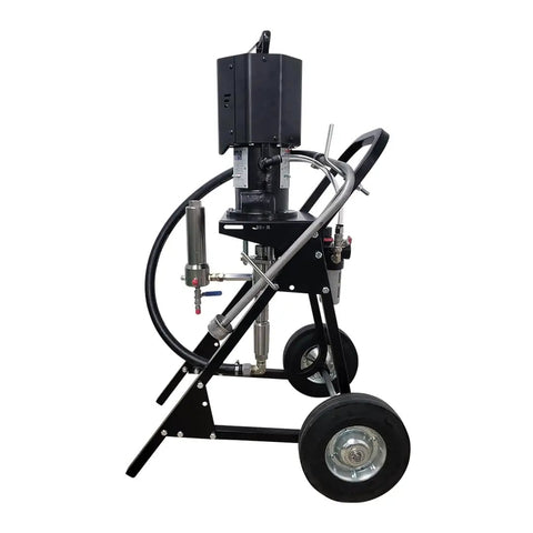 Straight Up Heavy Duty Pneumatic Airless Sprayer With 4600 Psi Max Pressure Delivering Badass Performance For Paint Projects Protective Coatings Waterproof Sealing Rust Prevention Plus Complete Gun Tip Hose Bundle On Rollin Cart