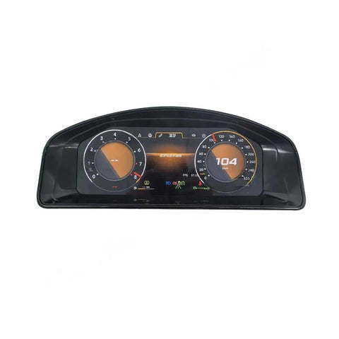 VW T5 12.3 Inch LCD Dashboard Instrument Cluster Module With Built In Circuit Board, Indicator Lamp And Motor, Durable Digital Gauge Replacement For Car Dash Panel, Plug And Play Install, Stable Performance For Idle And Acceleration, front view
