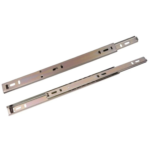 Heavy Duty 13 Inch Drawer Slides With Ball Bearings For Smooth As Silk Full Extension Side Mount Tracks Includes Screws And Simple Drill Friendly Install Durable Steel Glides For Cabinets And Dressers, 13in side-mount steel pair