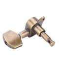 Single copper alloy tuner from Six Guitar Locking Tuners With Screws Copper Alloy Machine Heads Brass Colored Tuning Pegs For Acoustic And Electric Guitars Fast, Accurate Tuning With Stable Grip And Antislip Gear Design