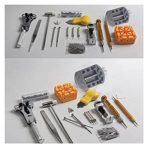 Dead Simple Watch Repair Tool Kit Featuring Legit Link Pin Remover And Strap Replacement Essentials for DIY tasks and adjustments.