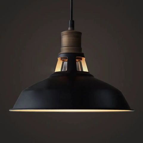 Dope Black Industrial Pendant Lights 3 Pack, Barn Shade Bar Kitchen Island Lighting, E26 Base, ETL Listed for Dry Locations displayed