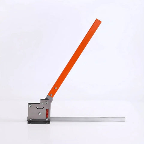 Manual Rail Cutter Tool Hand Operated Bench Mount Compact Heavy Duty Metal Rail Cutter with orange lever