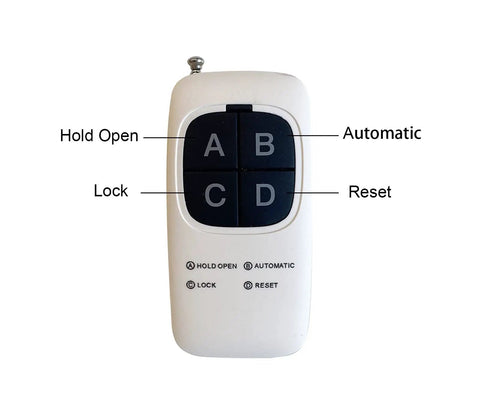 Remote control for DSW120 Electric Commercial Swing Door Closer For Heavy Duty Doors Up To 264 Lbs, 48 Inch Wide Aluminum Finish.