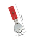 Tough As Nails Five Piece Steel Wire Rope Pulley Set Featuring Rock Solid Industrial Hoisting Block with red plastic handle.