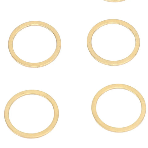 Brass Washer Shear Ring Repair Kit, 6 Piece Set With Low Volatility Brass Washers For High Temperature And Oxidation Prevention, Vacuum Ready, Built To Last, Heavy Duty Pro Grade Kit For VST VSTA SBKA, four brass washers