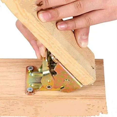 Iron Folding Hinge Table Leg Brackets Foldable For Tables And Chairs Self Locking with anti sag support installation