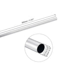 6063 Aluminum Round Tube 19mm OD x 17mm ID, 300mm Length Pipe Tubing, Seamless and Weldable, Corrosion-Resistant for DIY Projects