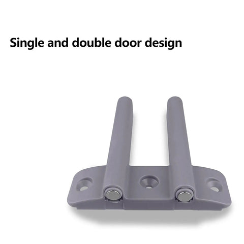 Magnetic Push Latches For Cabinets Dual Opening Doors Pop Out Hardware Heavy Duty Spring Loaded Plunger Gray Design