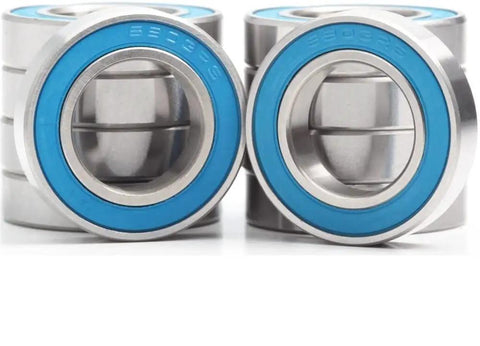 Close-up view of Ten Pack 6903 RS Ball Bearings 17x30x7mm ABEC-3 Shielded 2RS for RC Cars and Trucks Hobby Grade Boost.