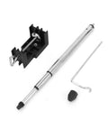 Heavy Duty Rotary Grinder Flex Shaft Hanger With Three Section Adjustable Steel Arm and Full 360 Degree Swivel components including clamp and rod.