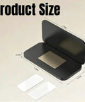 Ultra Thin Cabinet Door Catch 5 Pack With No More Loud Slams Silent Closure dimensions with adhesive strip details