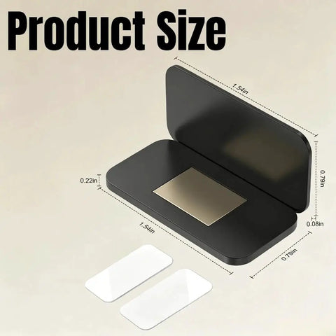 Ultra Thin Cabinet Door Catch 5 Pack With No More Loud Slams Silent Closure dimensions with adhesive strip details