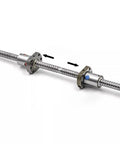 Ball Screw Nut End Processing Heavy Duty Pro Grade SFU1204 Bidirectional Ball Screw with Anti Backlash Nut 1000mm CNC Machinery