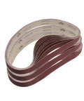 1 Inch By 30 Inch Sanding Belts Set For Woodworking And Metal Polishing With 320 400 600 800 1000 Grits Aluminum Oxide Abrasives Antistatic