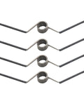Self Opening Door Hinge With Spiral Z Shaped Spring For Five Eighths Inch Radius Hinges Fits Standard Removable Pin Butt Hinges Delivers Reverse Elastic Force To Automatically Reset The Door Two Pairs For Bathrooms And Closets On Sloped Floors Up To 25 Kg, showcasing four spiral springs