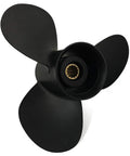 Three Blade Aluminum Propeller For 35 40 50HP Outboard Motors Tohatsu Nissan 13 Spline Rubber Hub 11x15 Thru Hub Exhaust