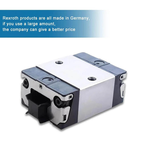 SKS Short Ball Slider 1pc Linear Guide Block R166231420, compact unit with sealed bearing, front view
