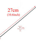 Stainless Steel Bike Spokes 270Mm 10.6 Inch 14G Black For Mountain And Road Bikes shown with measurements and nipple size details.