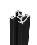 Heavy Duty Seven Piece V Slot Aluminum Extrusion 2020 N1 Single Sided Grooved Linear Guide Rail 610 Mm Length close-up view of aluminum profile