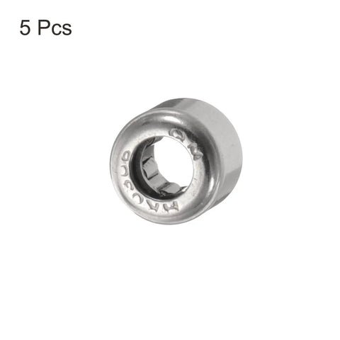 Rock Solid One Way Needle Roller Bearing, Top Tier Chrome Steel Clutch Bearing With Washers, Heavy Duty Overrunning Support Part Built Like A Tank For Reliable Performance And Smooth Industrial Applications