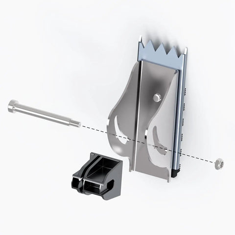 Replacement Shoe Kit For Aluminum Extension Ladders Grippy Non Slip Feet D1200 D1300 D1700 D1800 Built Tough With Aircraft Grade Aluminum Rubber Caps