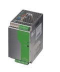 Boss Grade Switching Power Supply 2938747 For Industrial Machines And Factory Rigs Built Tough For Stable Voltage Conversion Compact view with green connectors.