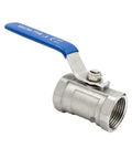 Heavy Duty Stainless Steel Ball Valve For Plumbing Lines Features A Crank Style Handle, 3/4 inch size for easy shut off.