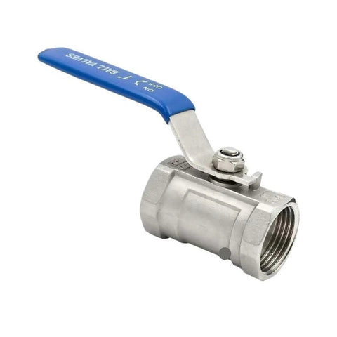Heavy Duty Stainless Steel Ball Valve For Plumbing Lines Features A Crank Style Handle, 3/4 inch size for easy shut off.