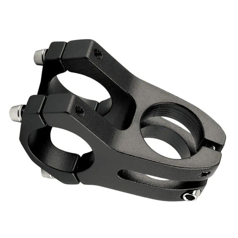 Beefy 31.8mm Mountain Bike Stem Riser 45mm Short Handlebar Stem For 1-1/8 Steerer Aluminum 6061 Hollow Design Lightweight Sturdy Black