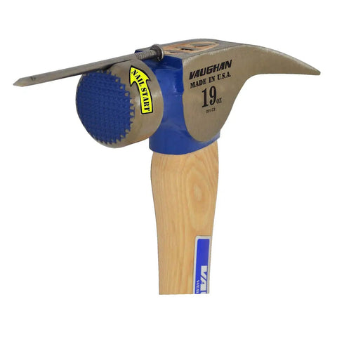 19 Ounce California Framer Hammer With Milled Face And Curved Hickory Handle For Framing And Carpentry Heavy Duty