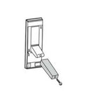 Illustration of PowerPact L Frame Circuit Breaker Handle Extension Toggle Fixed, Set Of 5, with mounting component and screw.