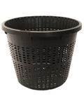 5 Inch Round Water Garden Plant Basket Set 3 Pack For Pond Plants, Mesh Slotted Plastic Pots, durable black basket with mesh slots