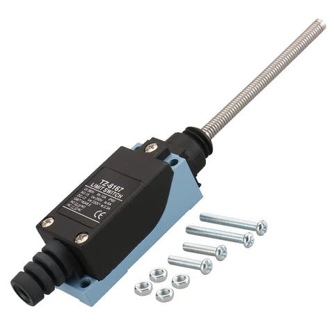 TZ-8167 BM-8167 limit switch with flexible spring arm, rivet head style, momentary 1NC 1NO 380V 10A for industrial machinery