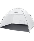 Portable Paint Booth Tent With Built In Floor And Mesh Screen Huge 115.35 By 90.55 By 74 Inch Spray Shelter with open front view