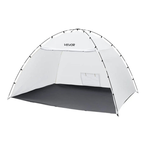 Portable Paint Booth Tent With Built In Floor And Mesh Screen Huge 115.35 By 90.55 By 74 Inch Spray Shelter with open front view