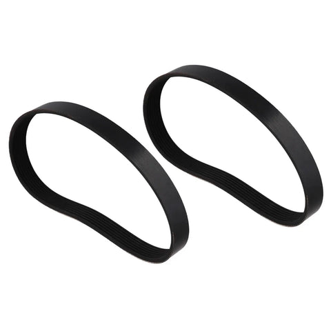 BeefedUp Drive Belt Replacement For Lawn Mower 7PJ451 7 Rib 16mm Wide 451mm Circumference Direct Fit For Compatible Models Smooth Power Transfer Replaces Worn Or Broken Belts Durable One Piece Belt black ribbed drive belt shown looped on white background