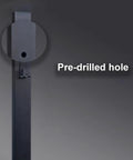 Close-up of the Rock Solid EV Charger Station Box showing pre-drilled hole for easy installation on cold rolled steel.