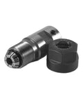 Super Tough Motor Shaft Collet Chuck Spindle Extension Rod For Milling Machine And Lathe Tools with hex nut and precision grip.