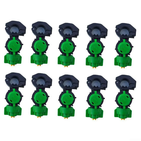 Pro Grade 10 Pack Tractor Sprayer Nozzles For 21 22mm Steel Pipes Ideal Farm Sprayer Kit With 9 8mm Orifice Green Set