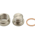 12mm Transmission Drain Plug Kit Weld-In Bung And Stainless Steel Plug With Washer For Oil Pan Sump Drain Fittings M12 X 1.25 Thread