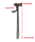 Black Aluminum Truss Hammer And Pin Remover Tool For Stage Lighting Two In One Rigging Hammer For Truss Assembly And Disassembly Quiet Pin Insertion And Removal Spigot Lighting Fit Heavy Duty Stage Gear, 31cm