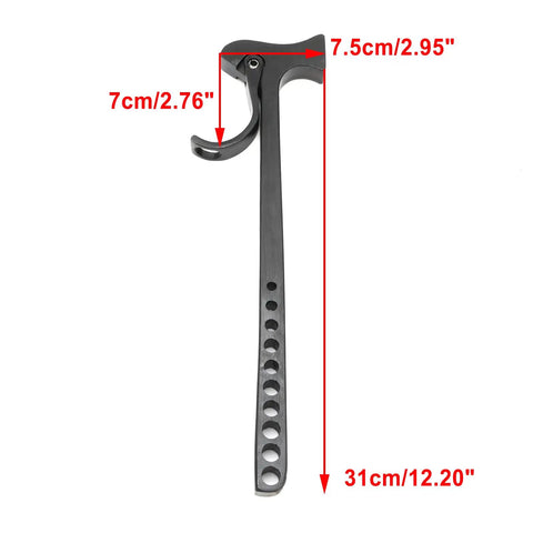 Black Aluminum Truss Hammer And Pin Remover Tool For Stage Lighting Two In One Rigging Hammer For Truss Assembly And Disassembly Quiet Pin Insertion And Removal Spigot Lighting Fit Heavy Duty Stage Gear, 31cm