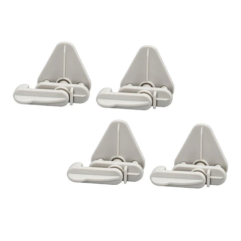 Top Shelf Pontoon Gate Latch For Square Boat Frames Fits One To One Point Two Five Inches set of four durable ABS latches.