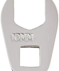 10 mm Crowfoot Wrench For Quarter Inch Drive Open End Metric Socket Accessory That Fits Tight Spots Heavy Duty Build