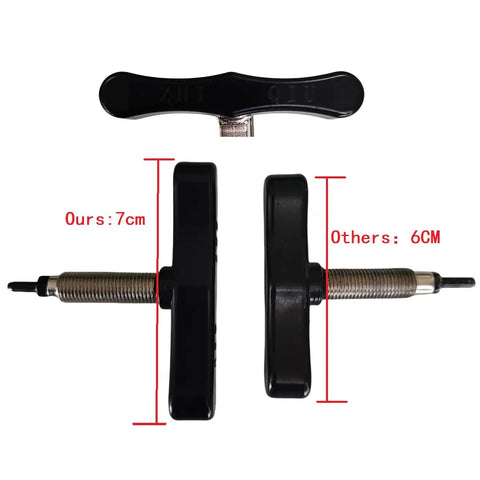 Comparison of 7cm and 6cm bicycle chain tool sizes, All In One Bicycle Chain Removal And Installation Tool With Chain Hook Universal For Single Speed And Five Through Eleven Speed Chains Industrial Steel K5 Body With Replaceable CRV Thimble Durable And Easy To Use.