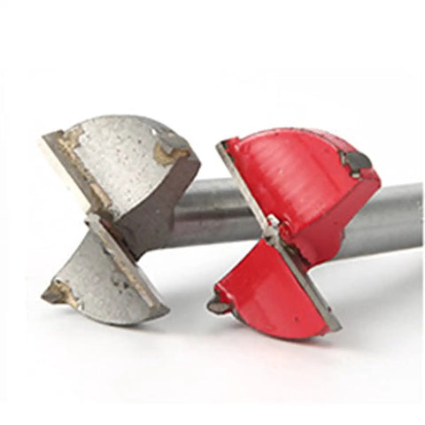 Precision 14mm Forstner Drill Bit Heavy Duty Cemented Carbide Hole Saw showing cutting edges for smooth woodworking and alignment.