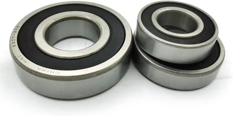 Premium Washer Tub Bearing And Seal Replacement Kit Heavy Duty metal ball bearings with black seals for laundry machines.